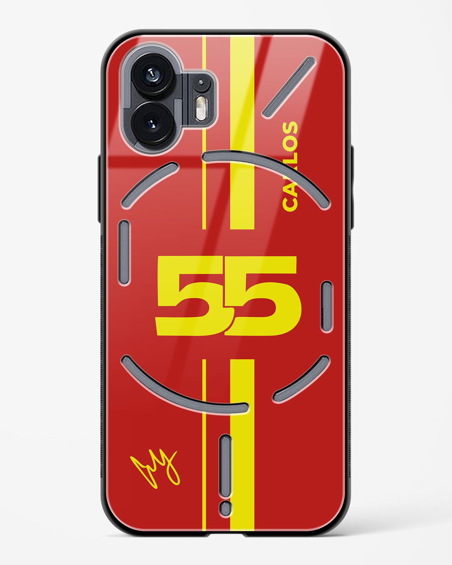 Carlos Sainz 55 Glass Case Phone Cover
