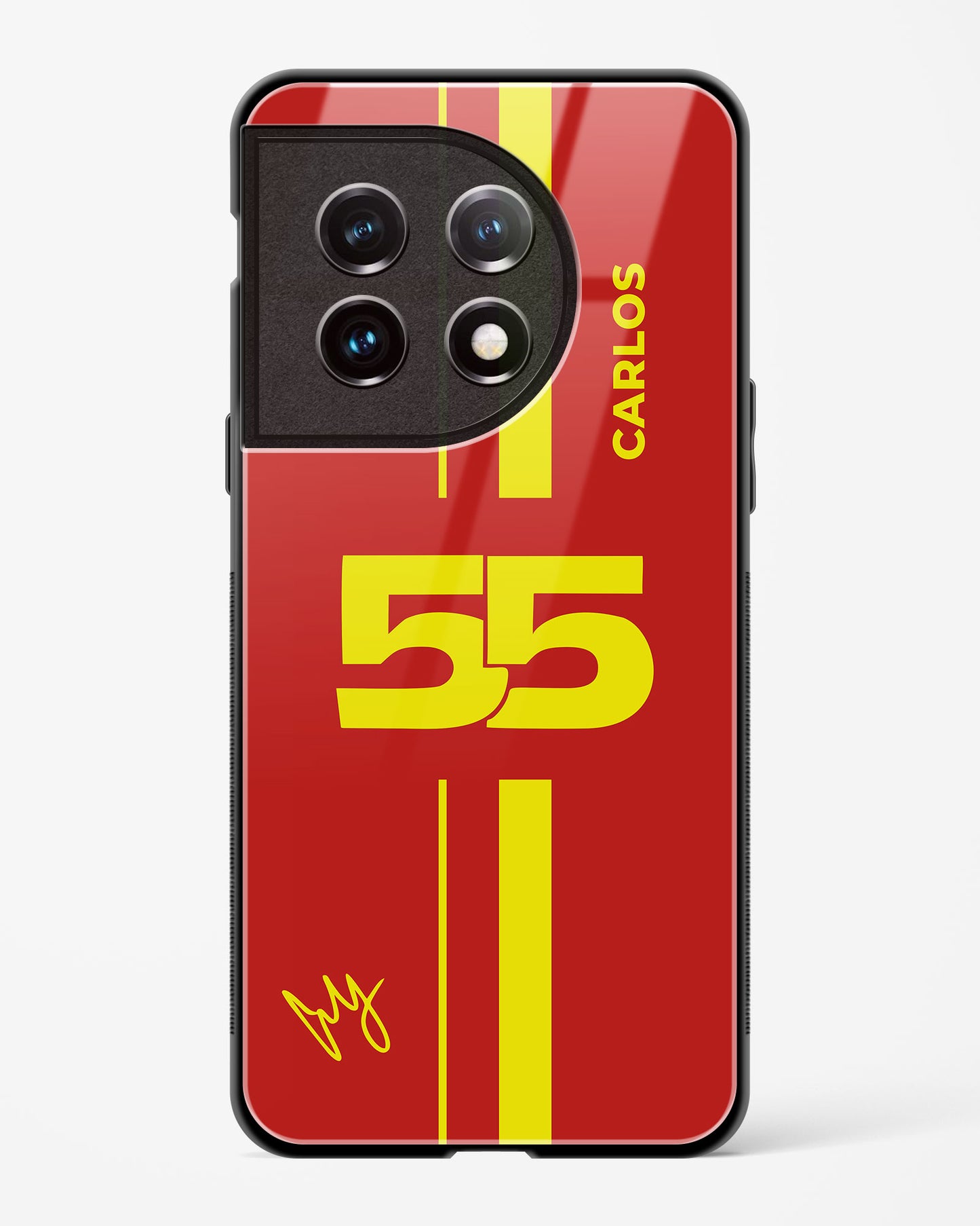 Carlos Sainz 55 Glass Case Phone Cover