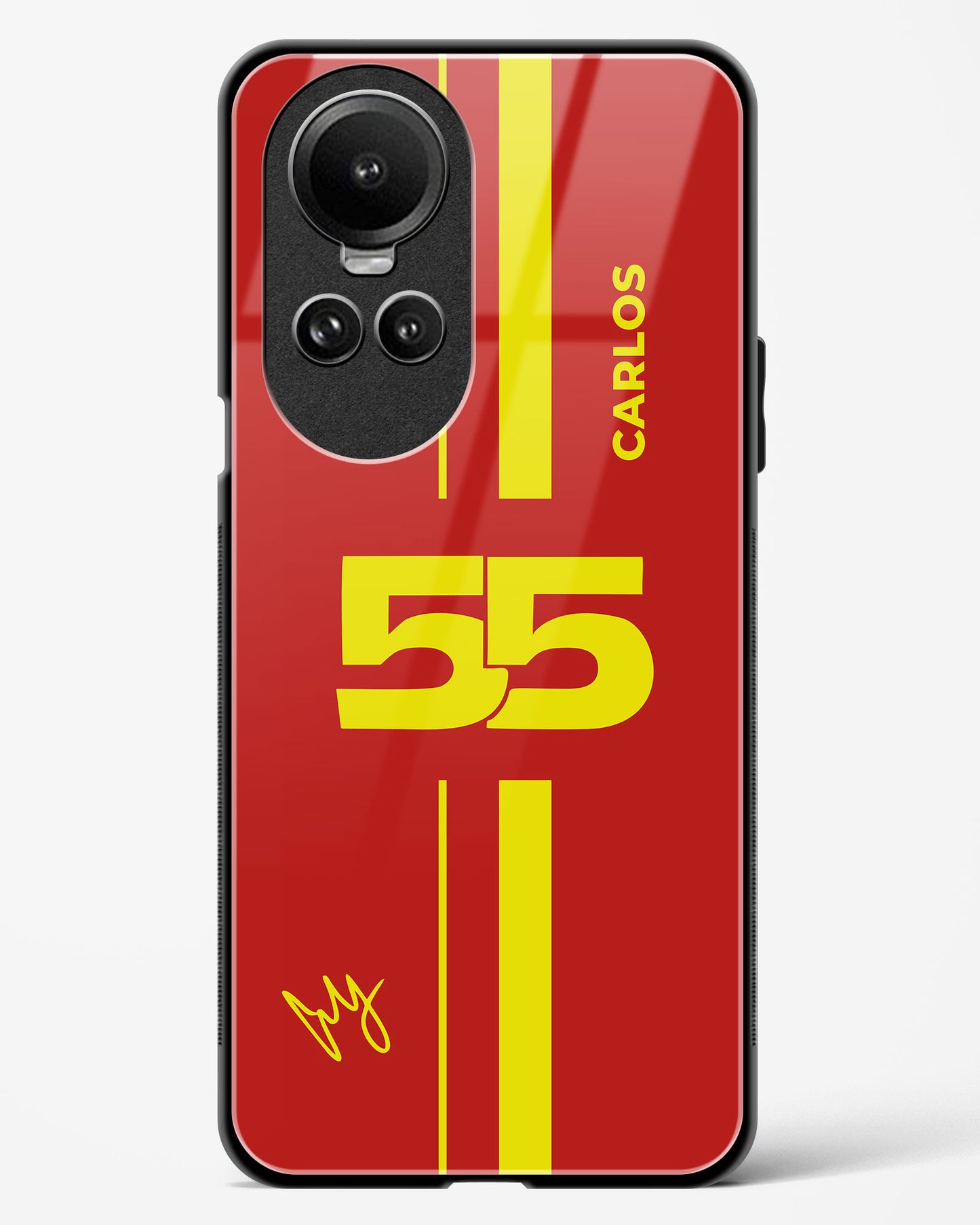 Carlos Sainz 55 Glass Case Phone Cover