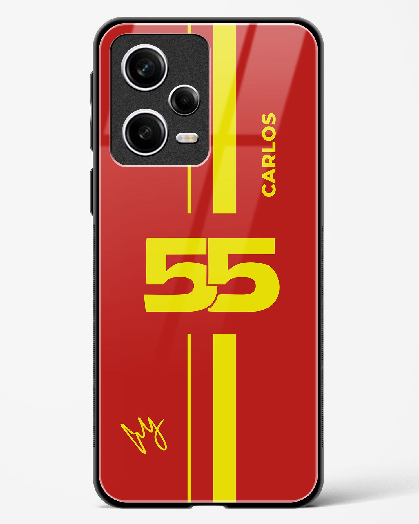 Carlos Sainz 55 Glass Case Phone Cover
