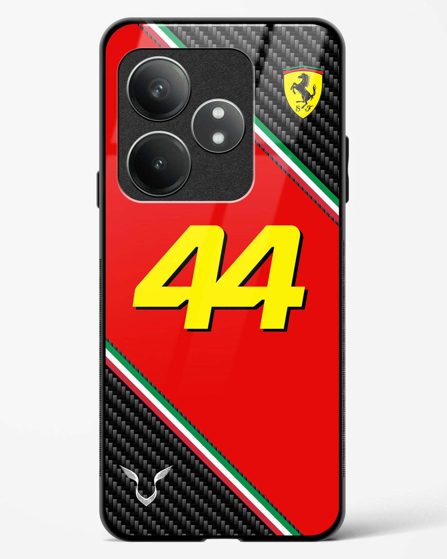 Lewis Hamilton 44 Ferrari Glass Case Phone Cover
