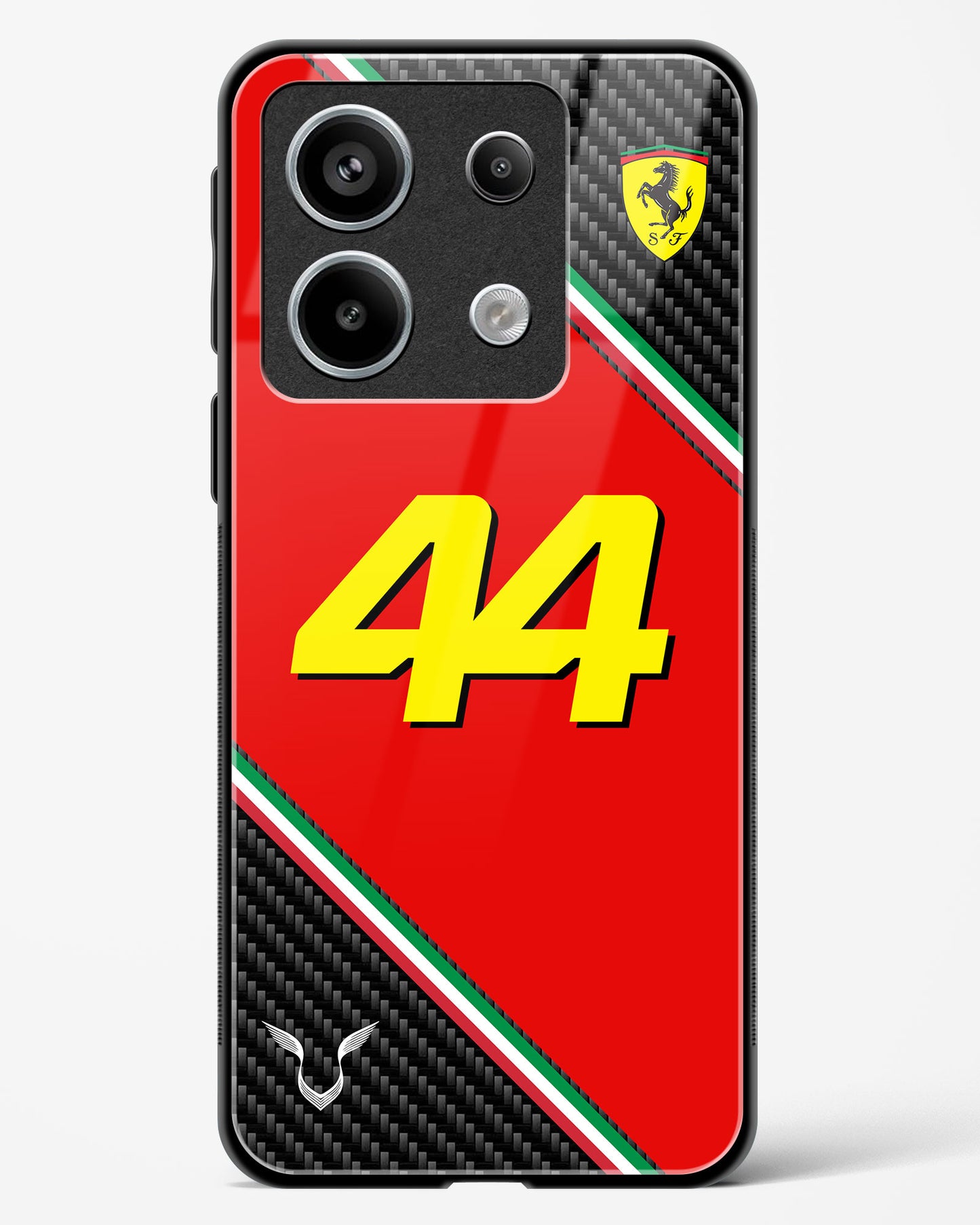 Lewis Hamilton 44 Ferrari Glass Case Phone Cover