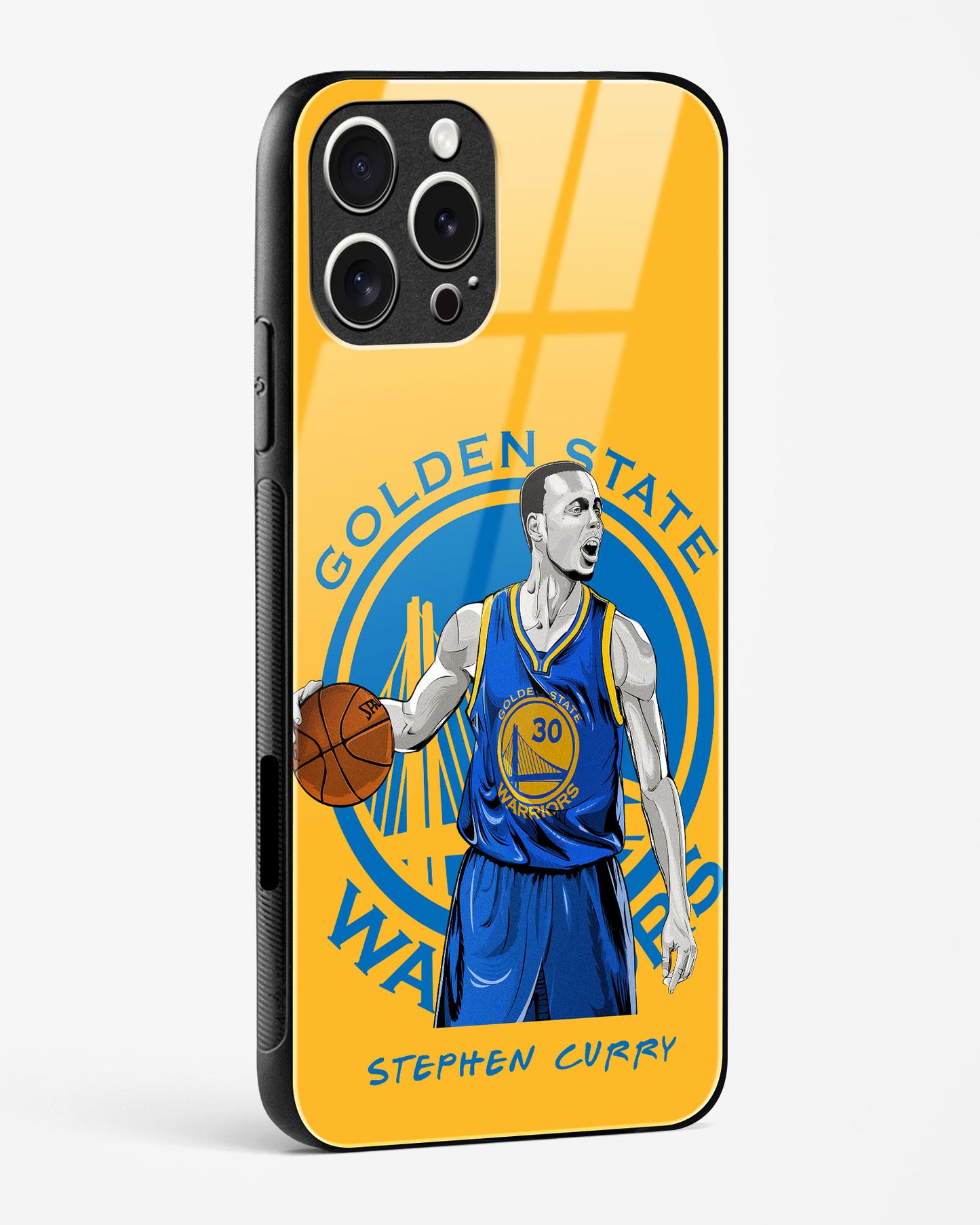 Stephen Curry Warriors Glass Case Phone Cover
