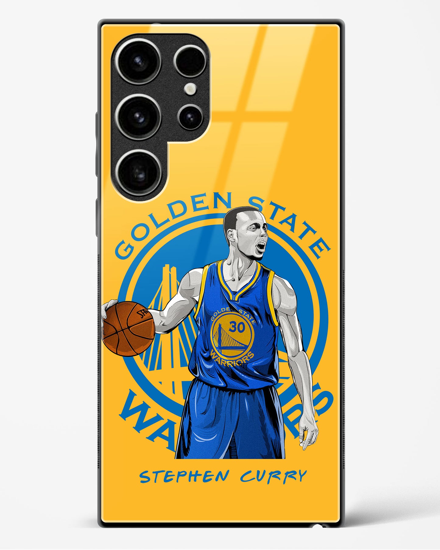 Stephen Curry Warriors Glass Case Phone Cover