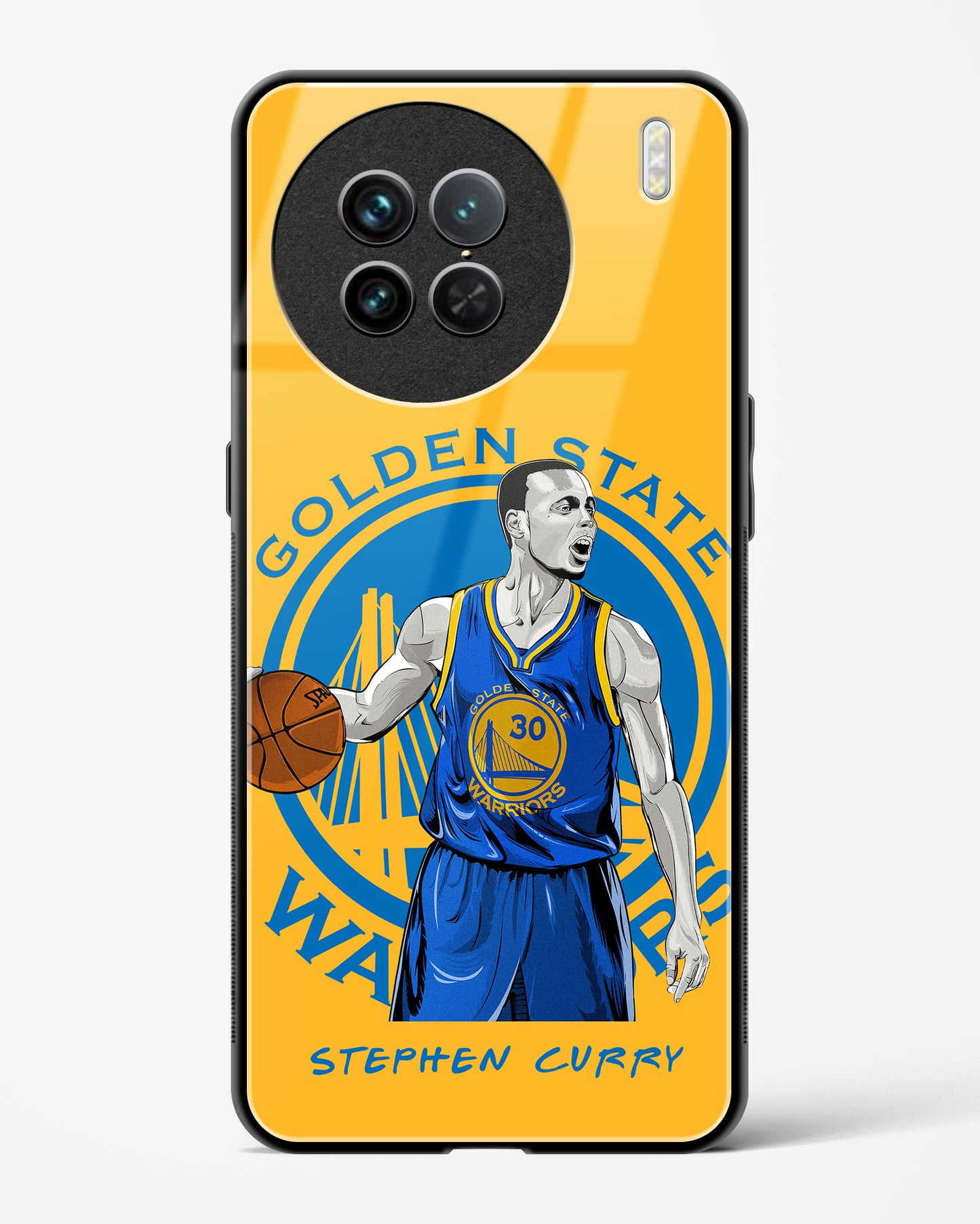 Stephen Curry Warriors Glass Case Phone Cover