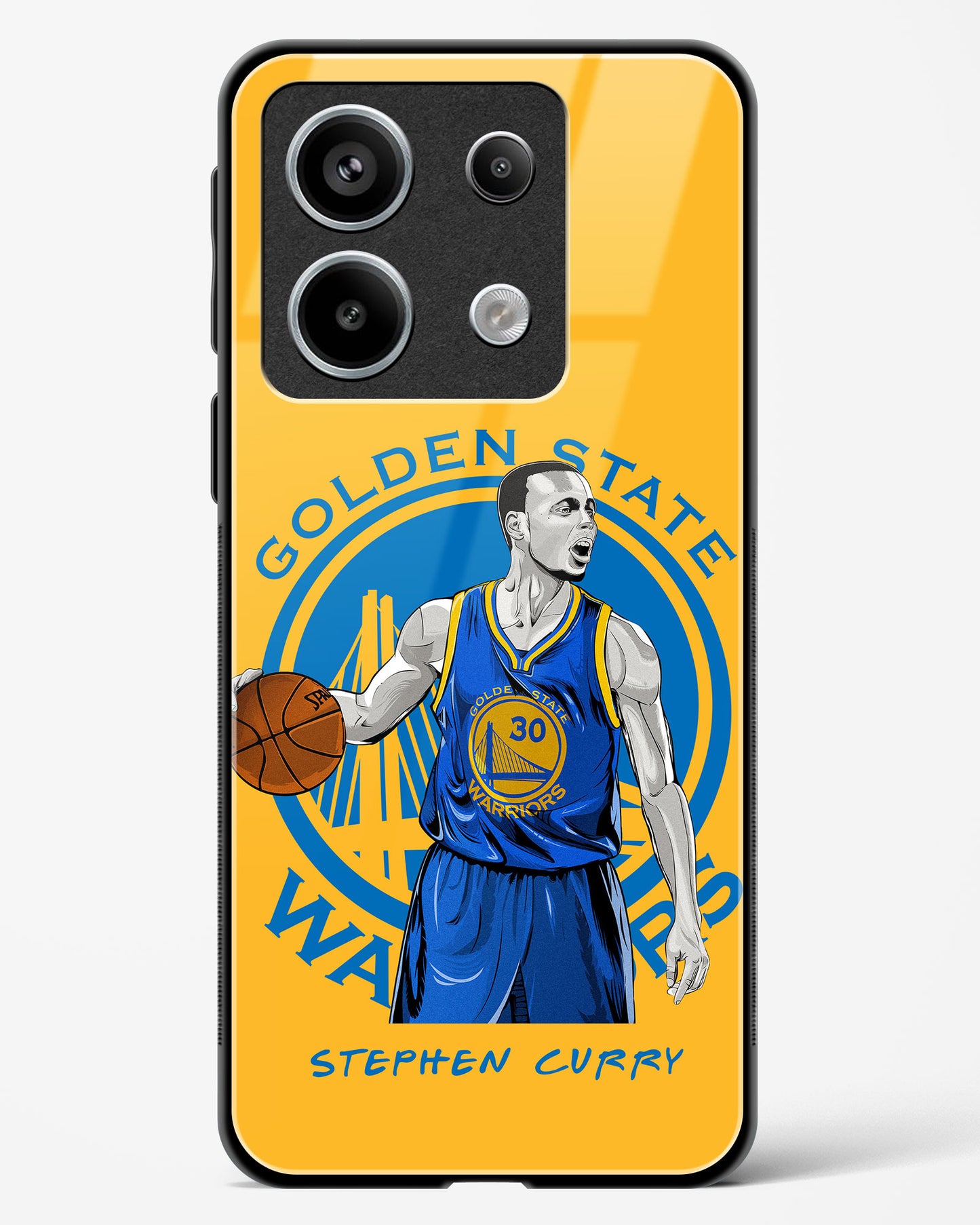 Stephen Curry Warriors Glass Case Phone Cover