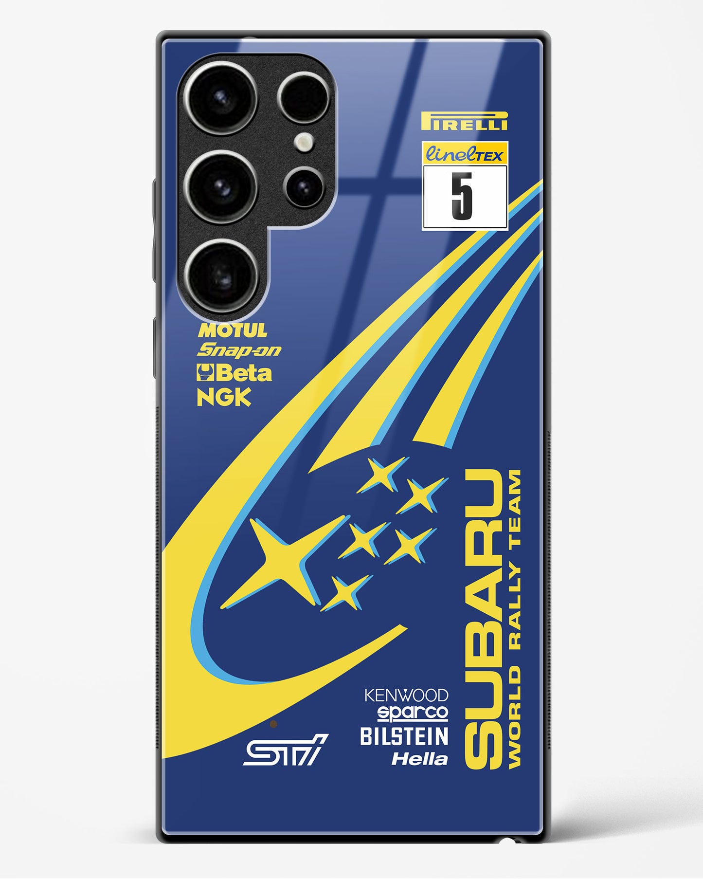 Subaru World Rally Team Glass Case Phone Cover