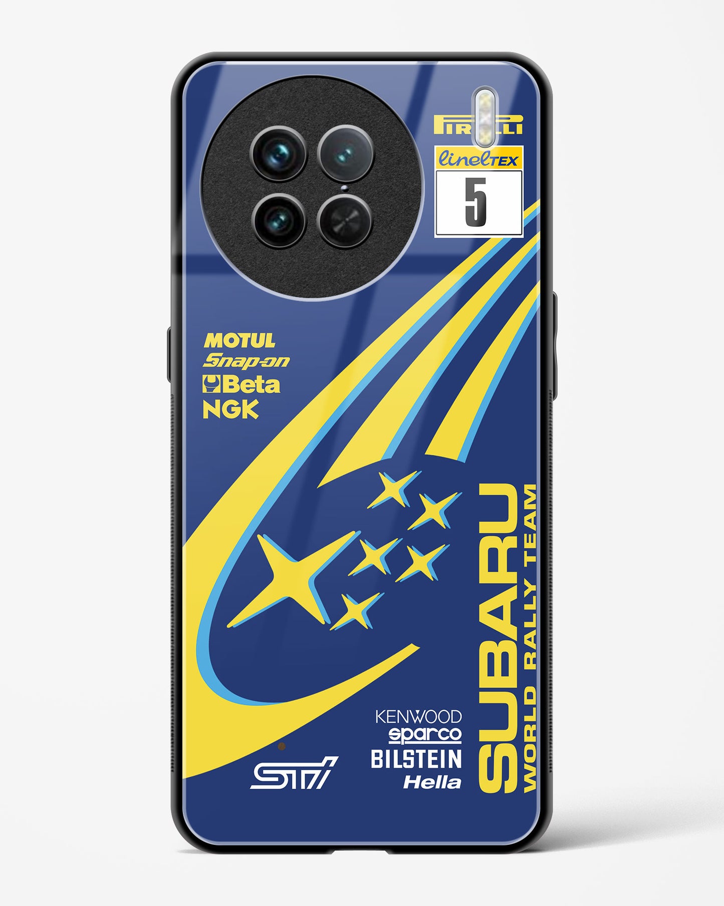 Subaru World Rally Team Glass Case Phone Cover