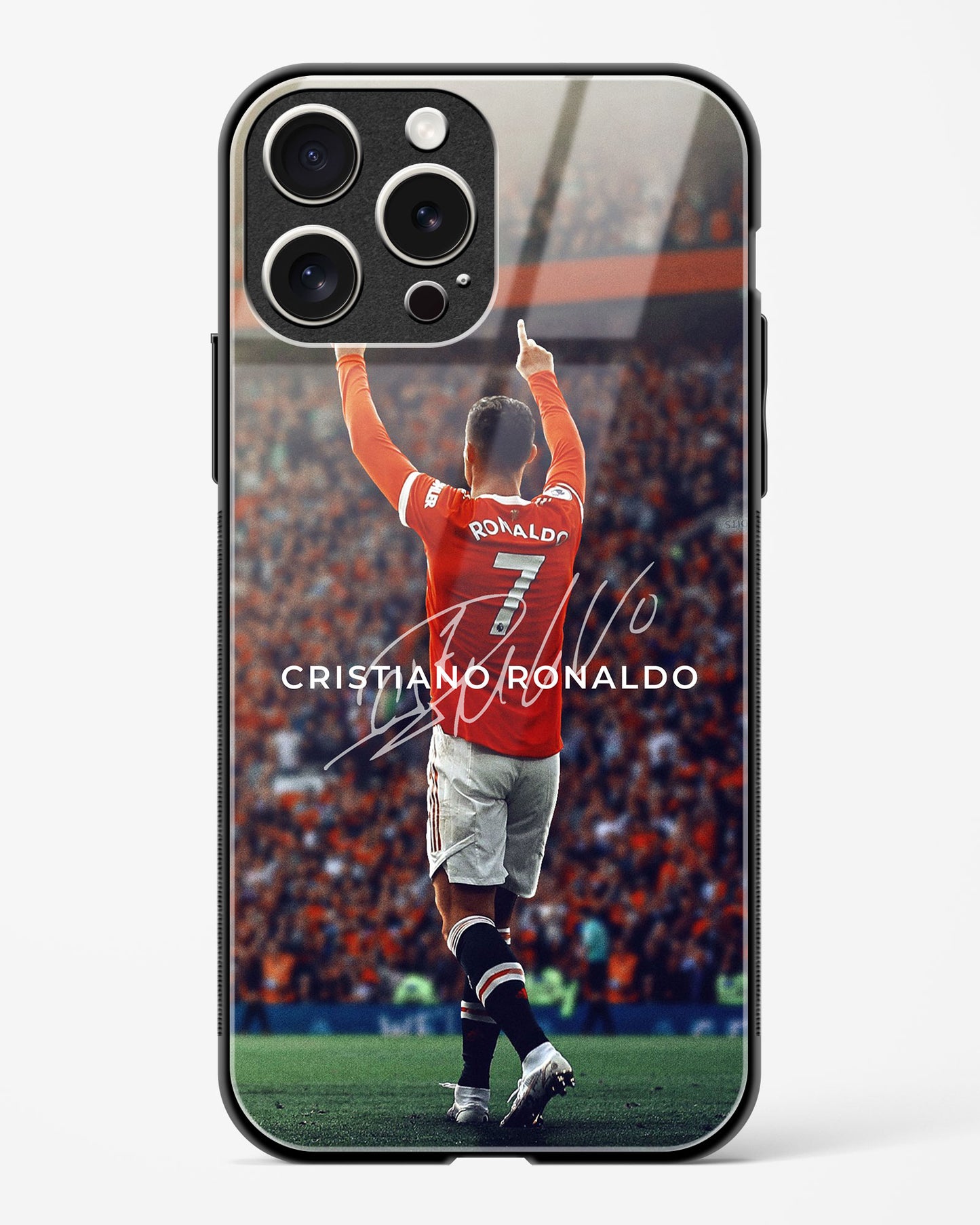 Cristiano Ronaldo Manchester United Glass Case Phone Cover