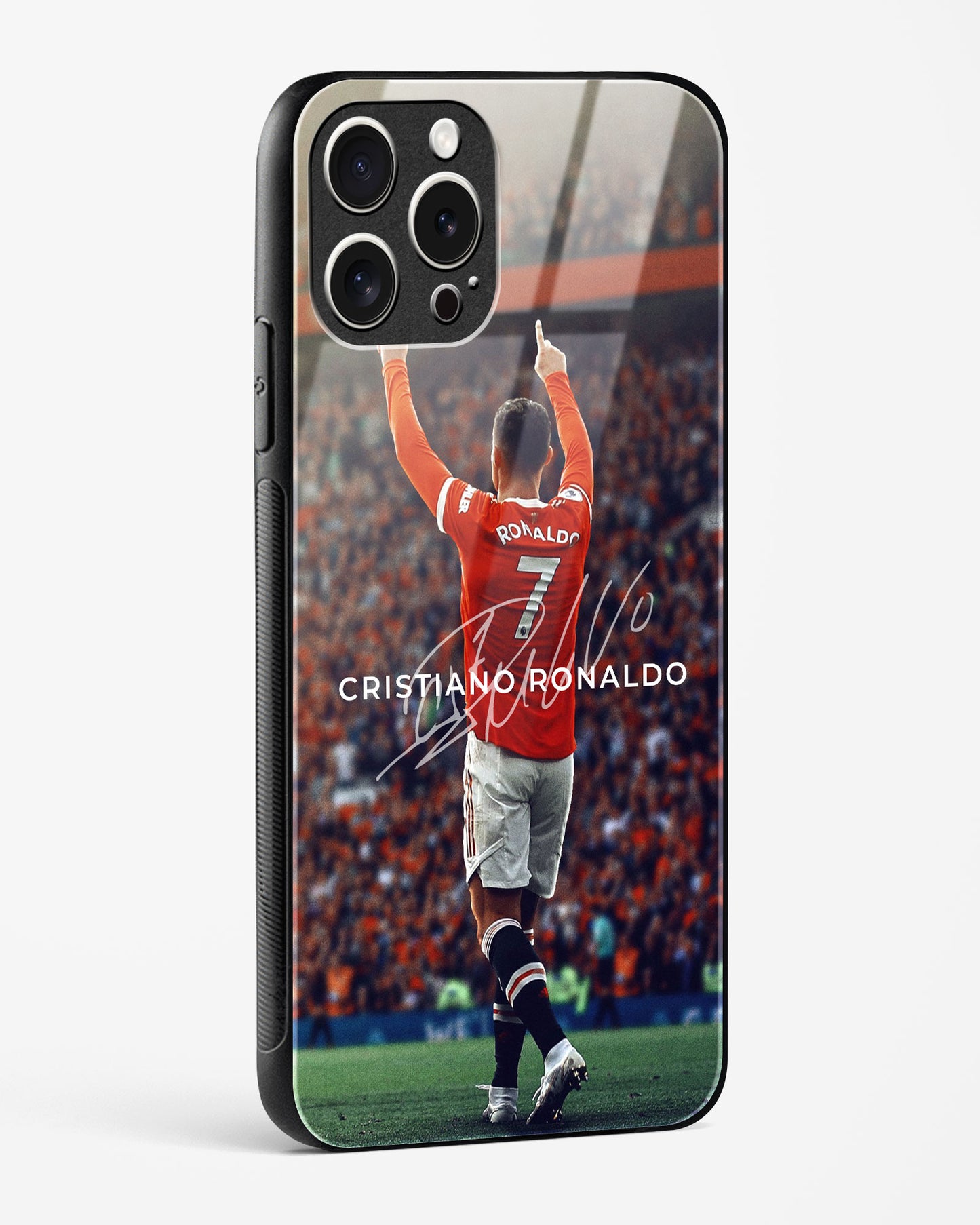 Cristiano Ronaldo Manchester United Glass Case Phone Cover
