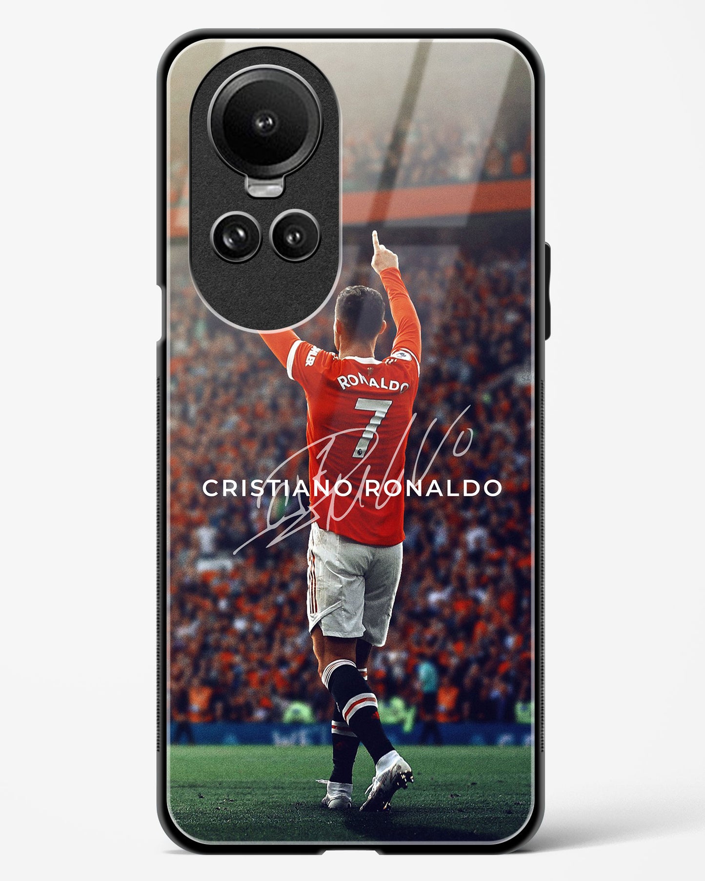 Cristiano Ronaldo Manchester United Glass Case Phone Cover