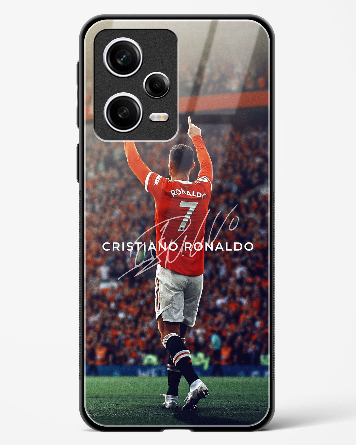 Cristiano Ronaldo Manchester United Glass Case Phone Cover