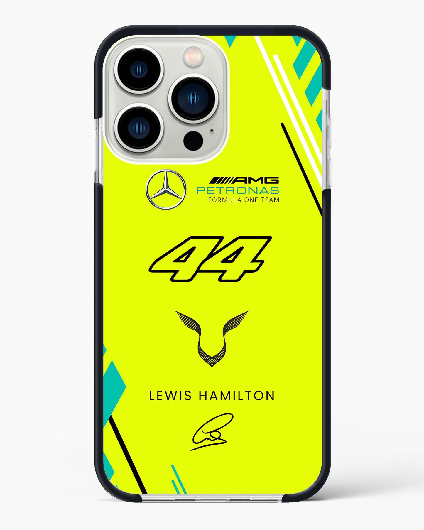 Lewis Hamilton 44 Mercedes Impact Case Phone Cover