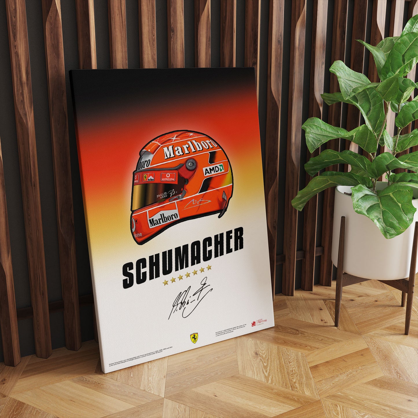 Michael Schumacher Helmet Art