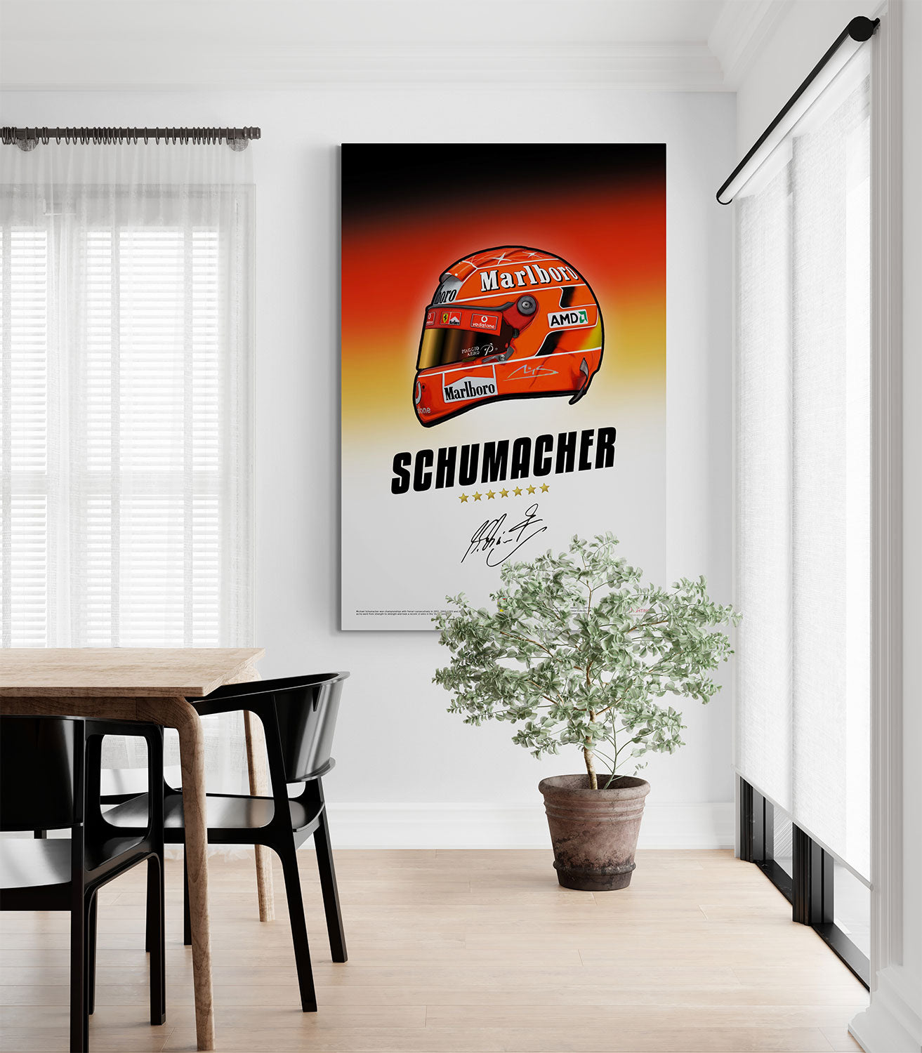 Michael Schumacher Helmet Art