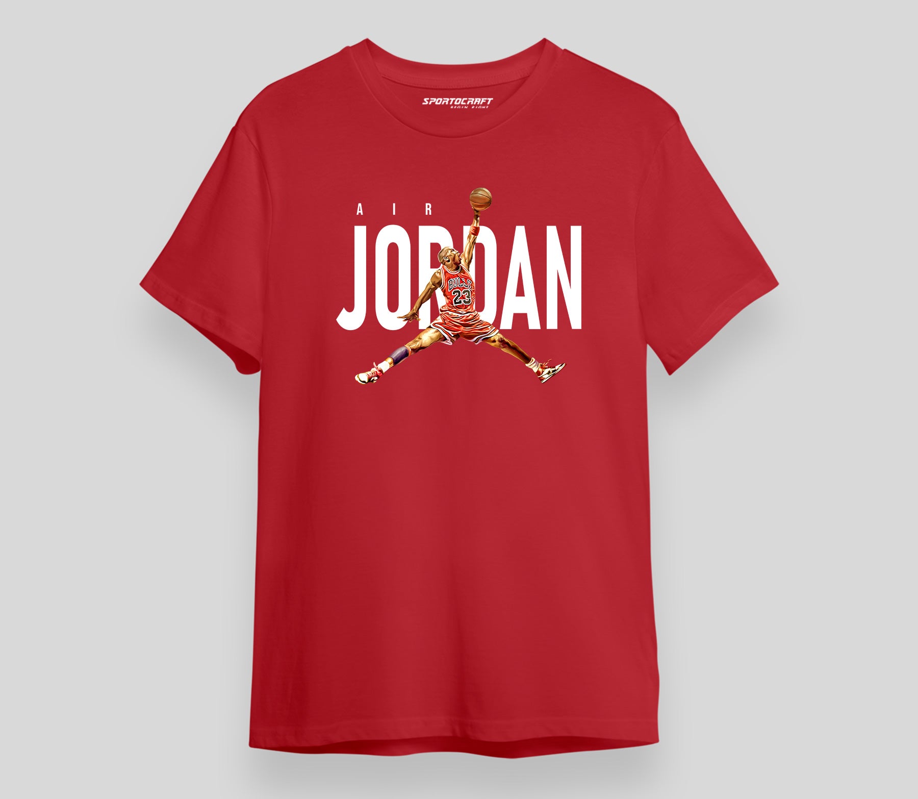 Red air jordan t shirt deals