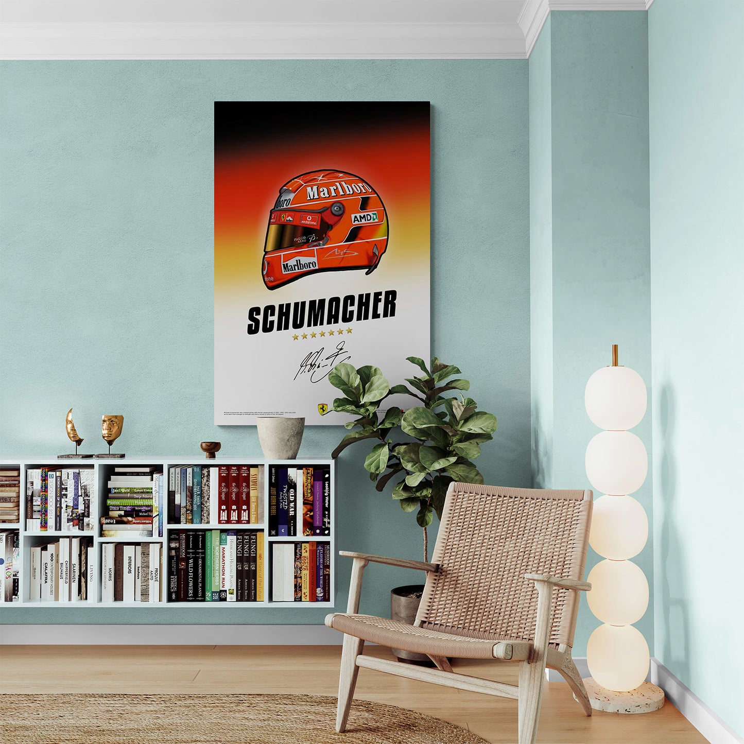 Michael Schumacher Helmet Art