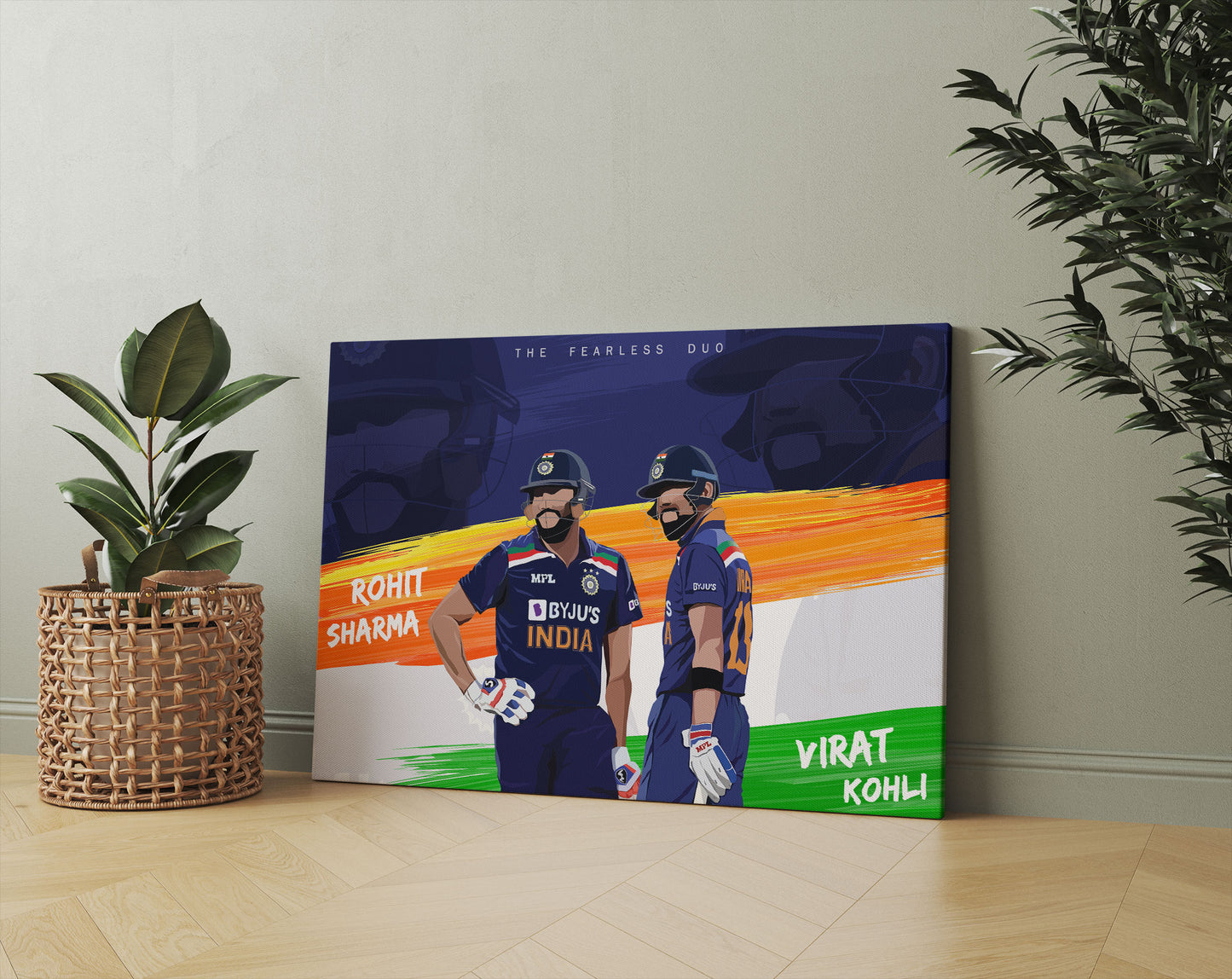The Fearless Duo - Virat Kohli Rohit Sharma Art