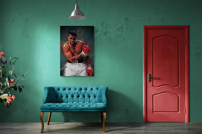 Muhammad Ali Splatter Art