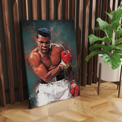 Muhammad Ali Splatter Art