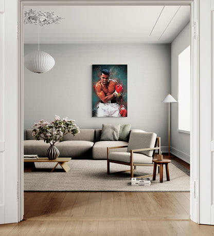 Muhammad Ali Splatter Art