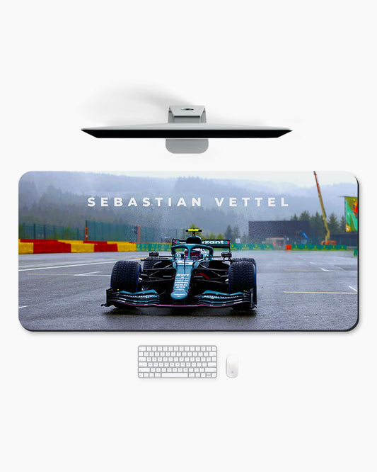 Sebastian Vettel AMR21 Desk Mat