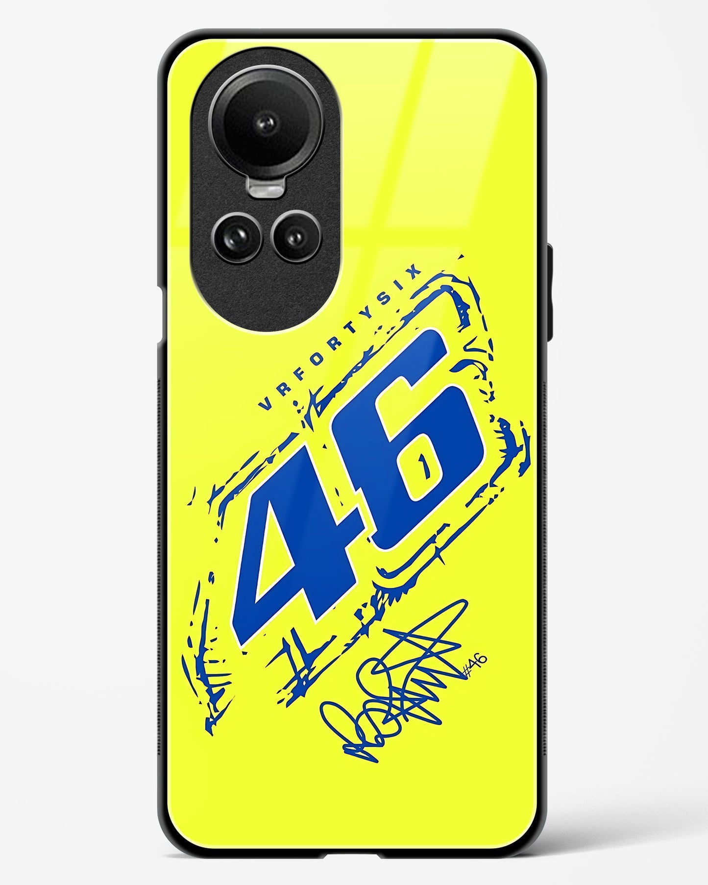 Valentino Rossi 46 Glass Case Phone Cover