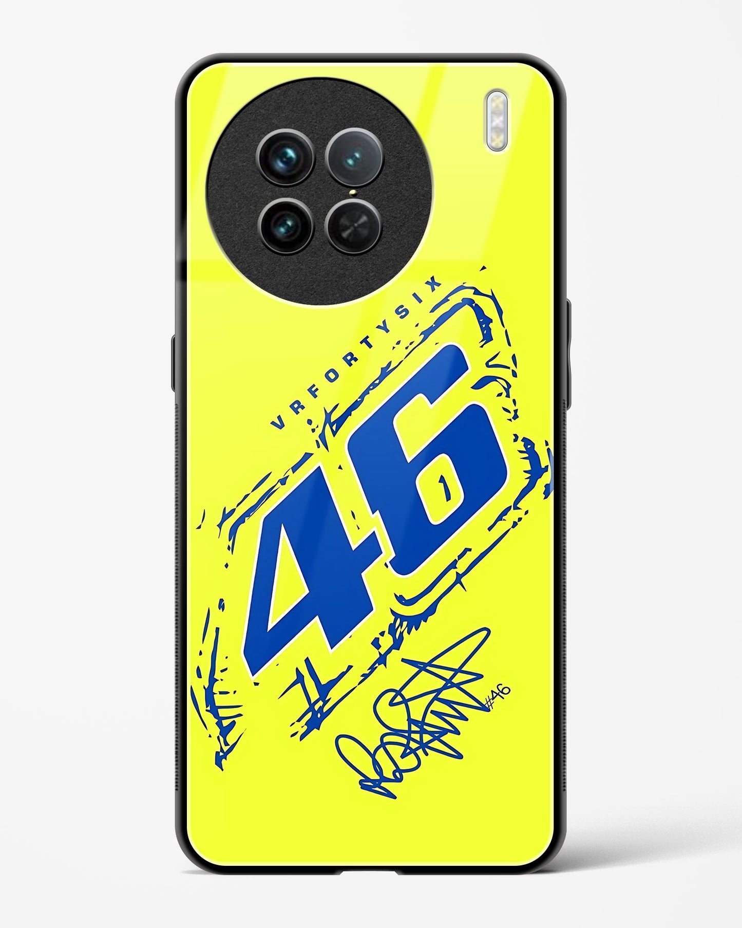 Valentino Rossi 46 Glass Case Phone Cover