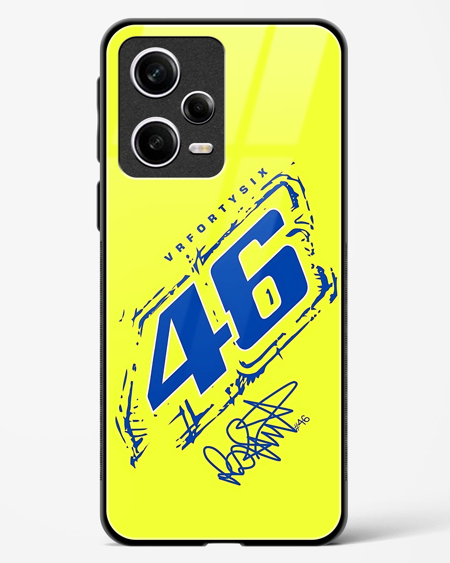 Valentino Rossi 46 Glass Case Phone Cover