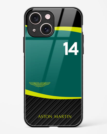 Fernando Alonso Aston Martin Glass Case Phone Cover