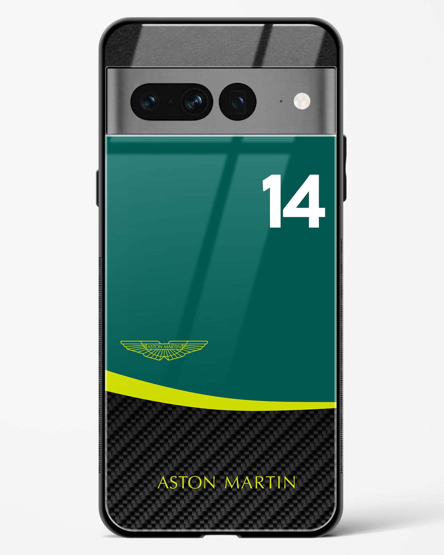 Fernando Alonso Aston Martin Glass Case Phone Cover