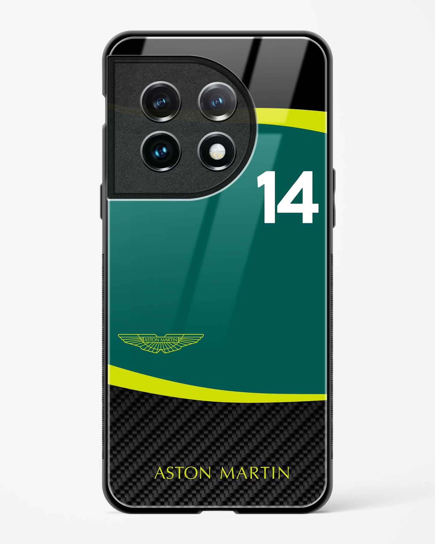 Fernando Alonso Aston Martin Glass Case Phone Cover