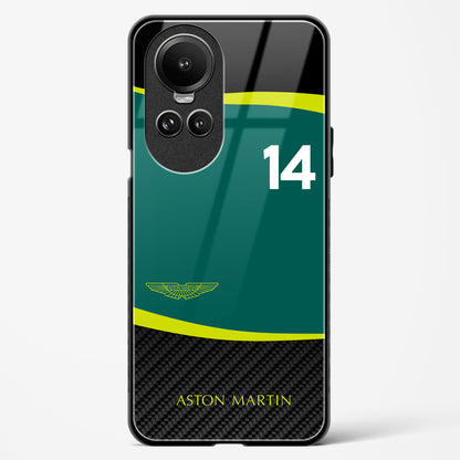 Fernando Alonso Aston Martin Glass Case Phone Cover