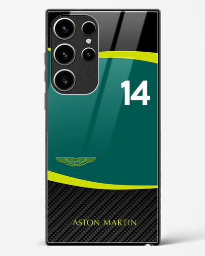 Fernando Alonso Aston Martin Glass Case Phone Cover