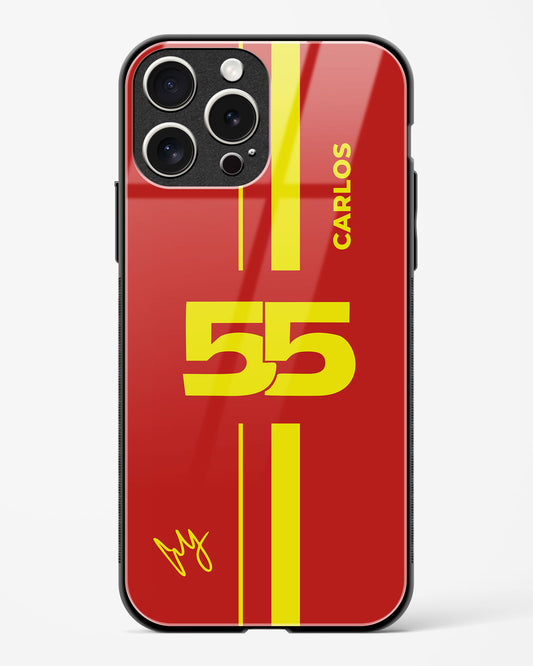 Carlos Sainz 55 Glass Case Phone Cover