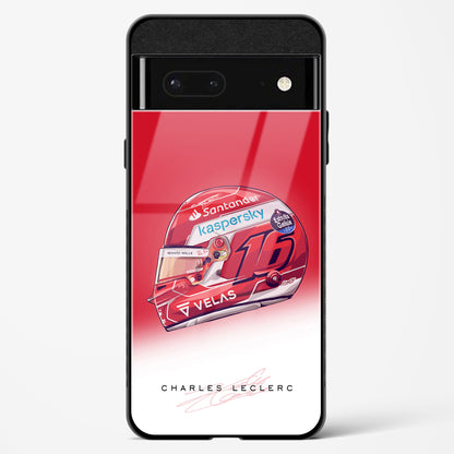 Charles Leclerc Helmet Glass Case Phone Cover