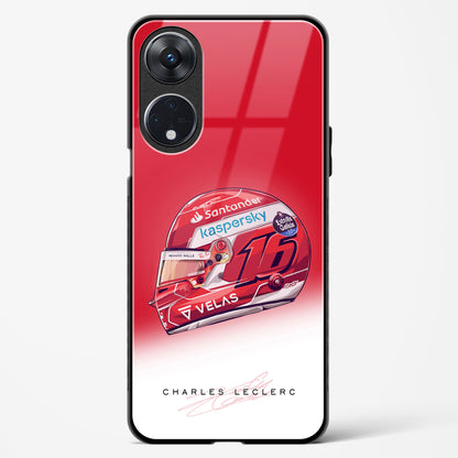 Charles Leclerc Helmet Glass Case Phone Cover