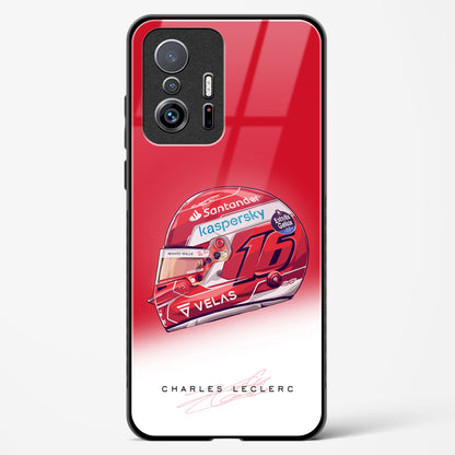 Charles Leclerc Helmet Glass Case Phone Cover