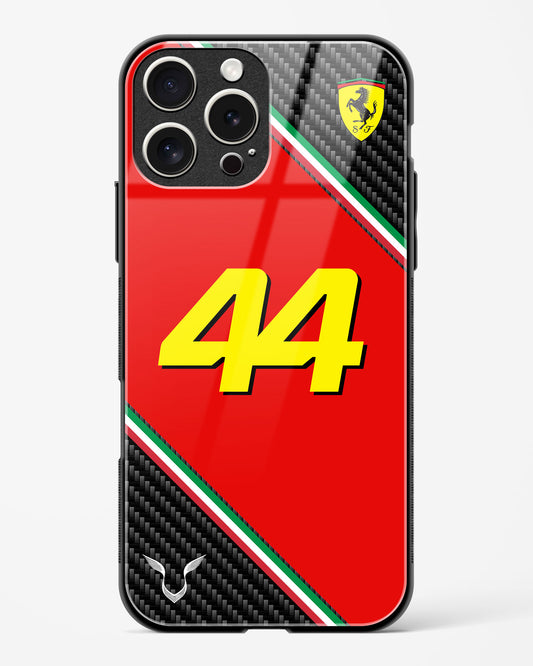 Lewis Hamilton 44 Ferrari Glass Case Phone Cover