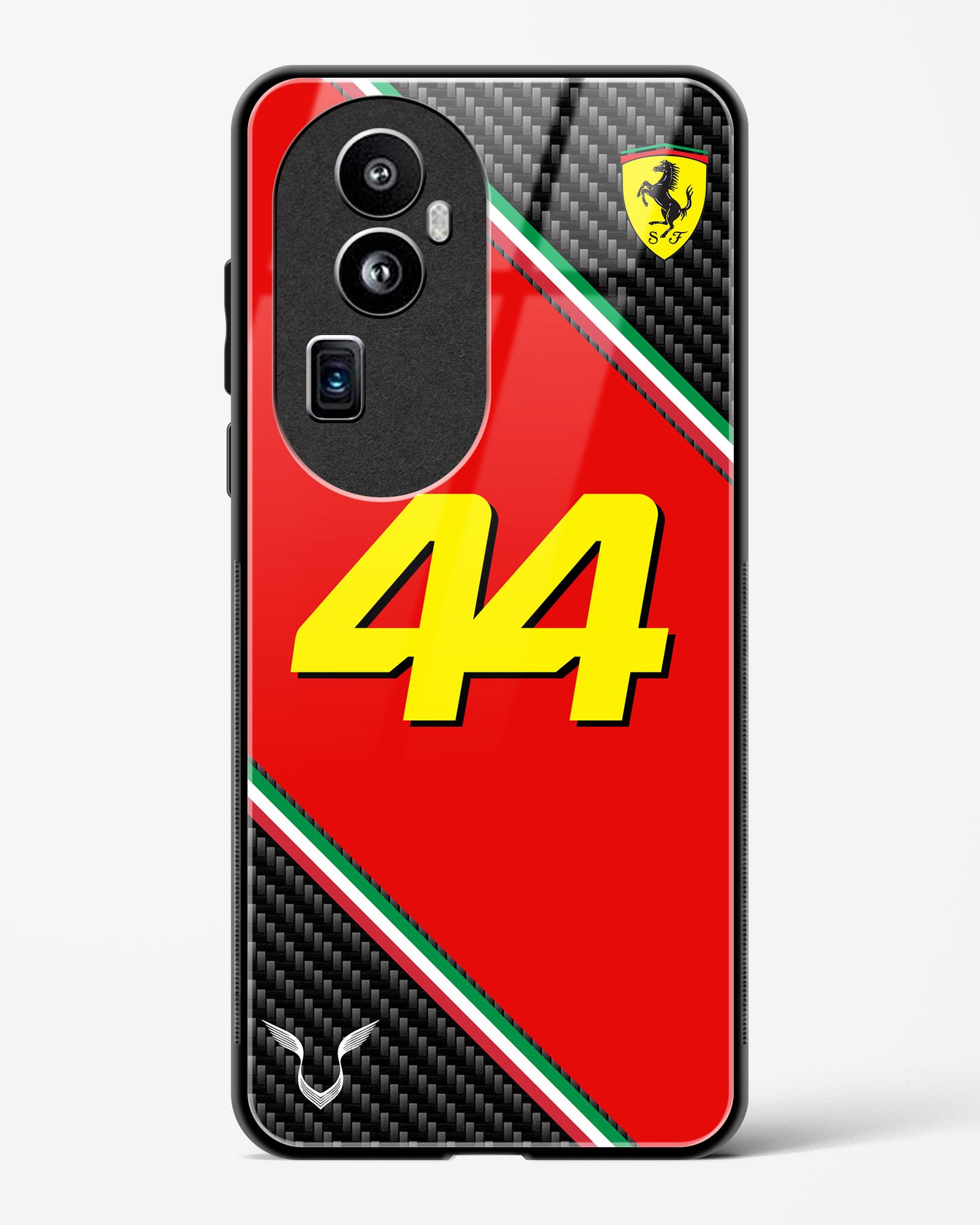 Lewis Hamilton 44 Ferrari Glass Case Phone Cover