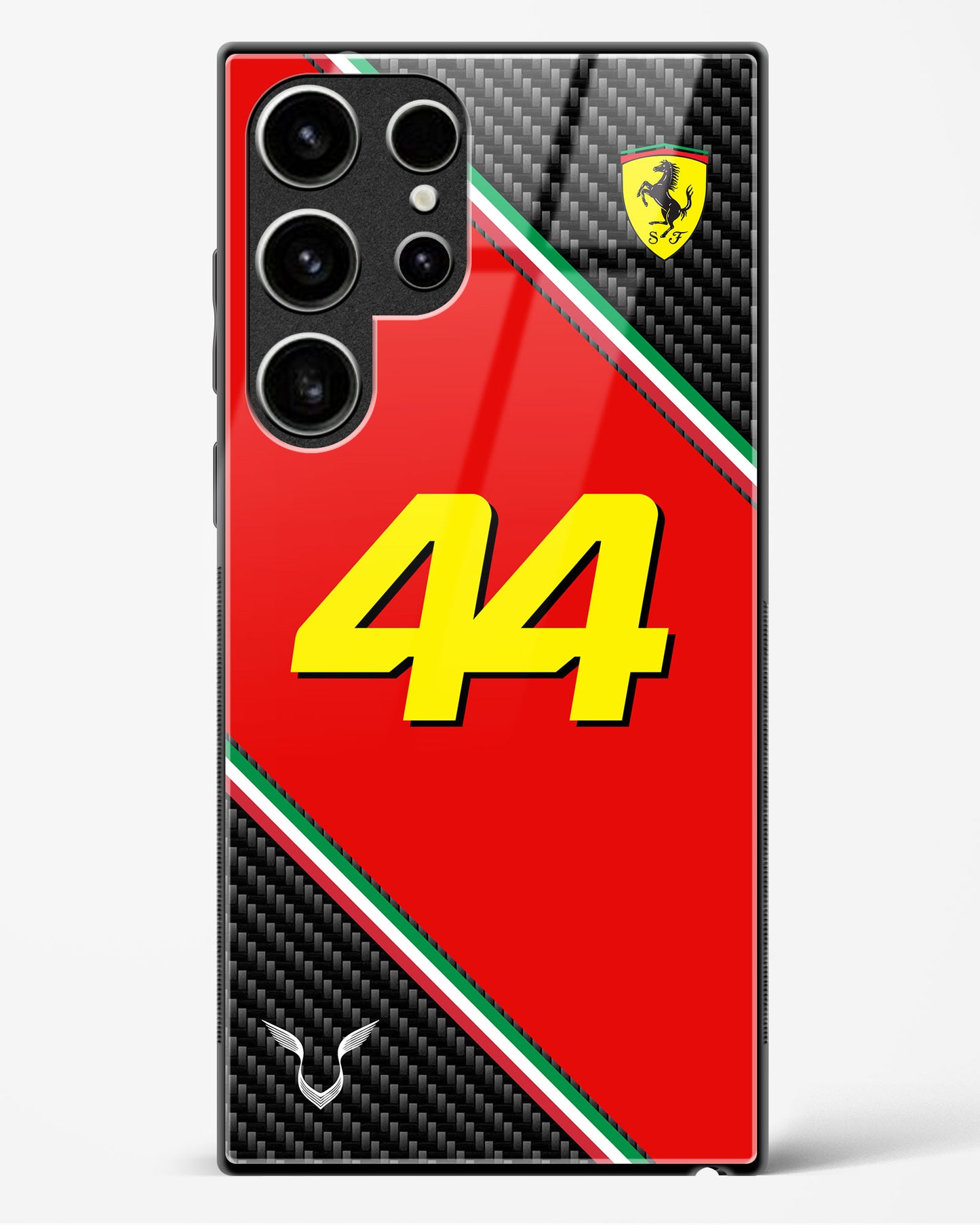 Lewis Hamilton 44 Ferrari Glass Case Phone Cover