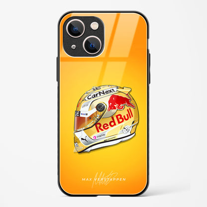 Max Verstappen Helmet Glass Case Phone Cover