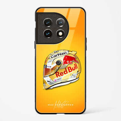 Max Verstappen Helmet Glass Case Phone Cover