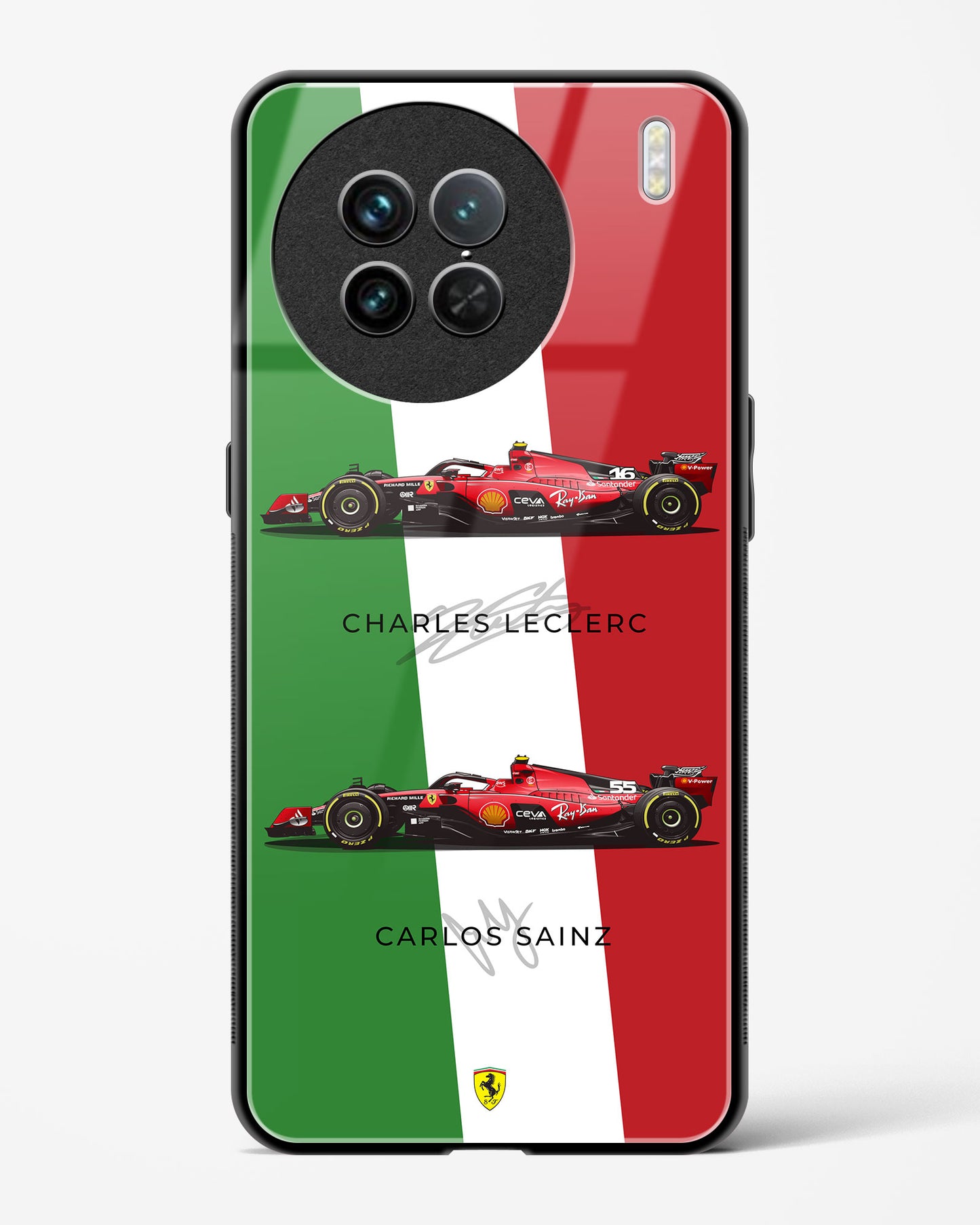 Charles Leclerc Carlos Sainz SF23 Glass Case Phone Cover