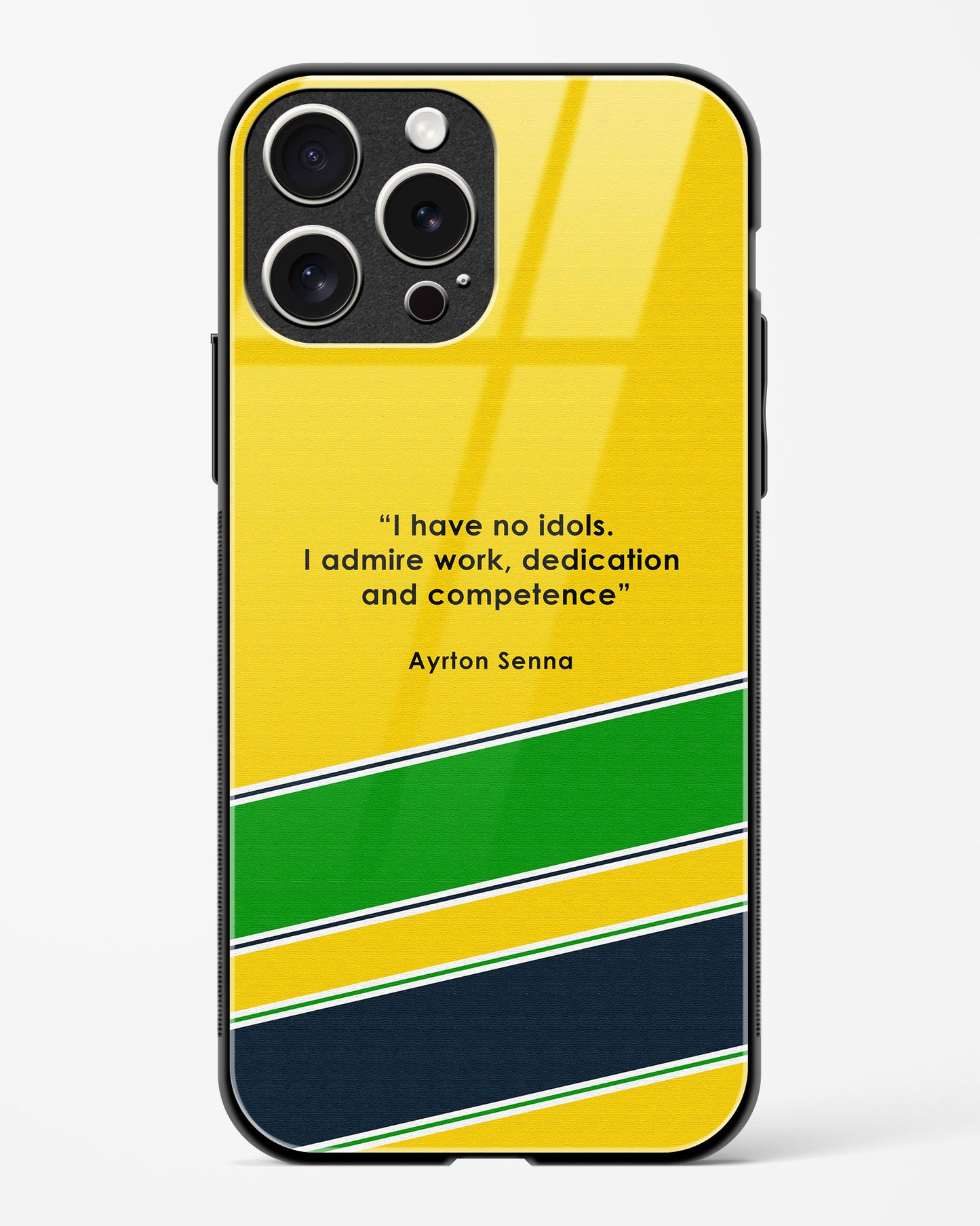 Ayrton Senna Quote Glass Case Phone Cover