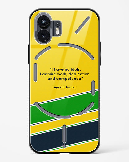 Ayrton Senna Quote Glass Case Phone Cover