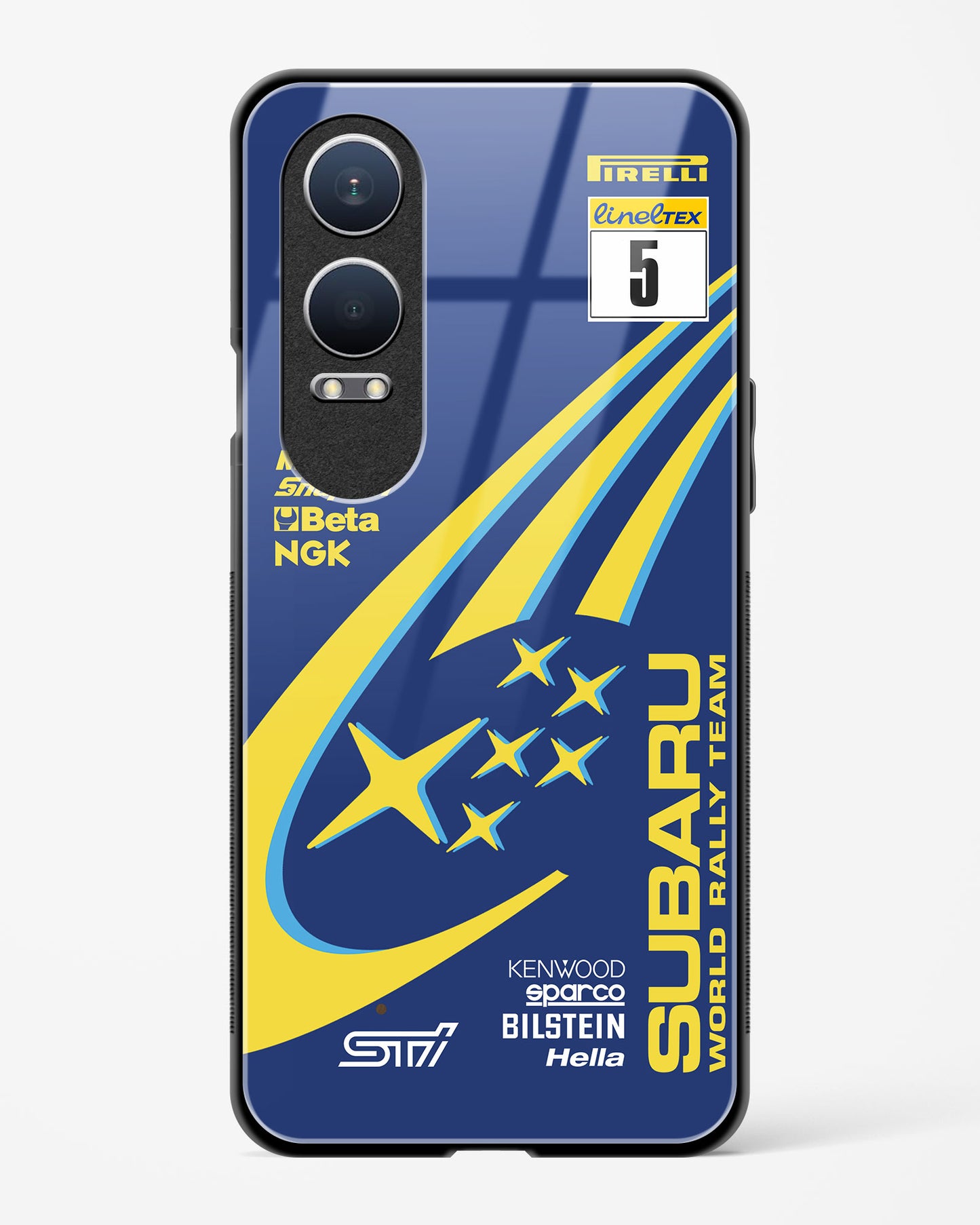Subaru World Rally Team Glass Case Phone Cover
