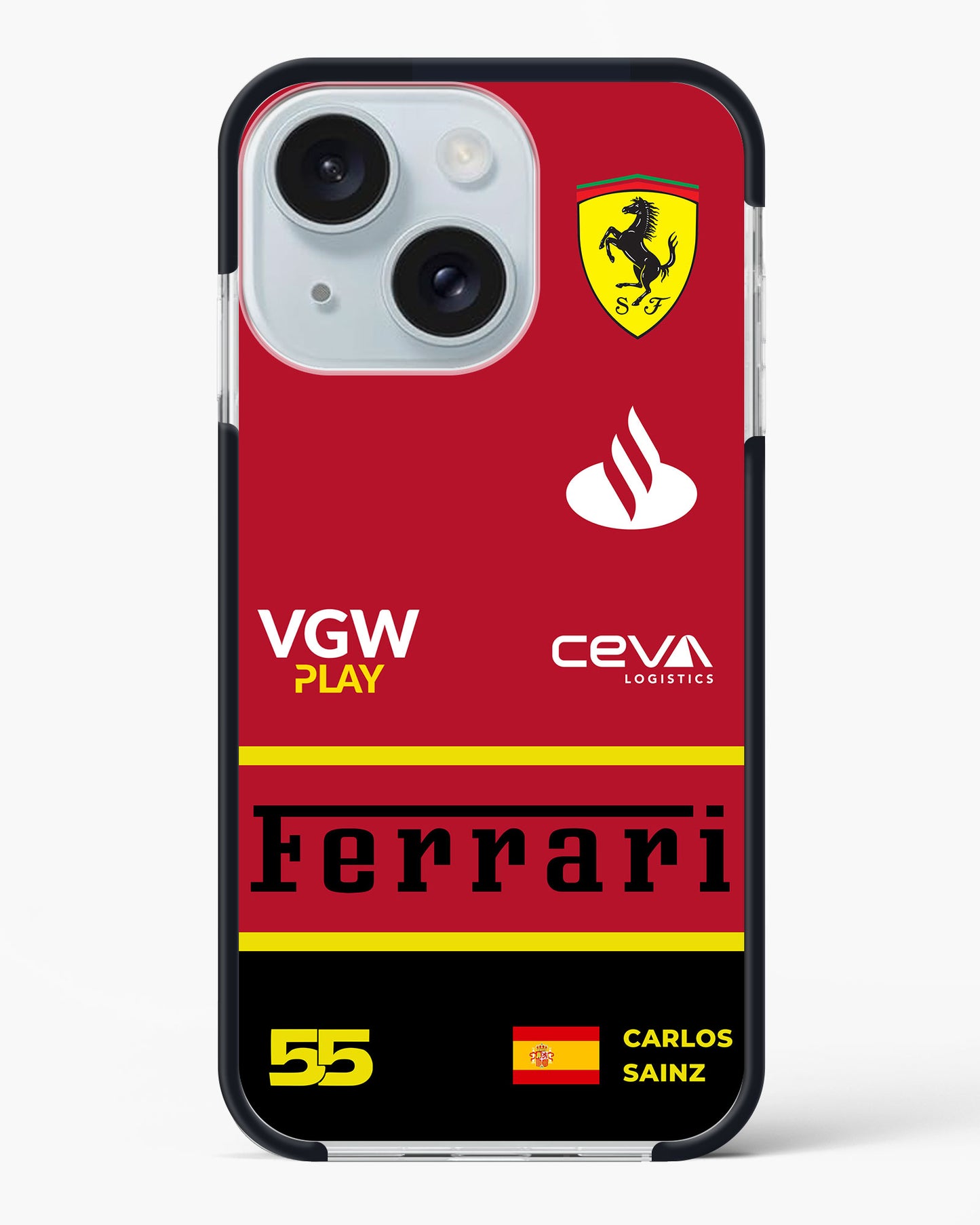 Carlos Sainz Ferrari Impact Case Phone Cover