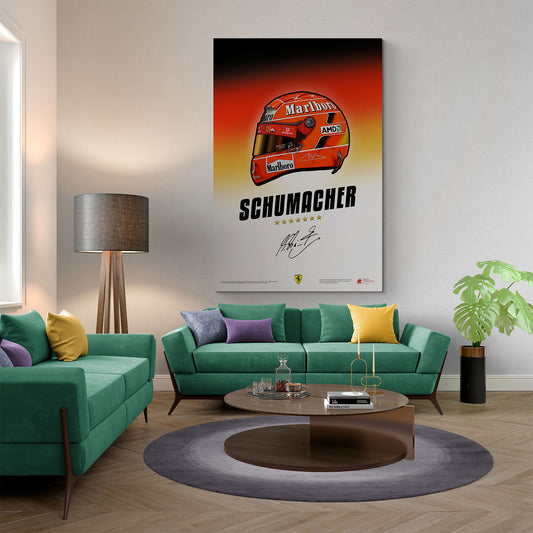 Michael Schumacher Helmet Art