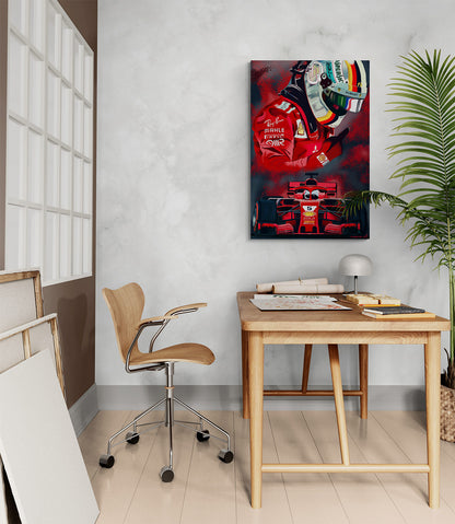 Sebastian Vettel Ferrari Art